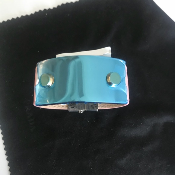 Balenciaga Jewelry - NWT | Balenciaga Metal & Leather Cuff Bracelet